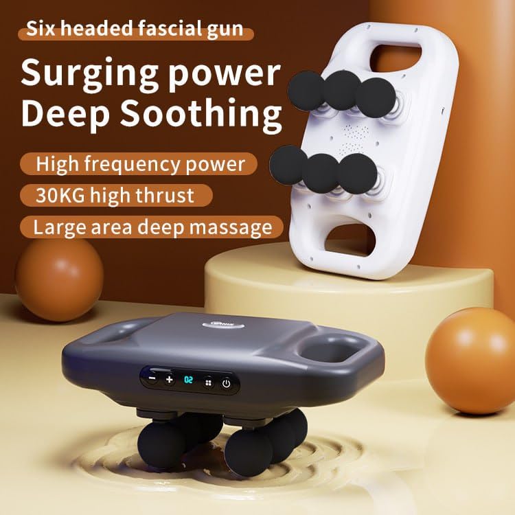 Dherik Tradworld Four Head Massage Gun | Deep Tissue, Muscle Massager, 20 Intensities & 6 Massage Modes | 4-Head Back Massager for Pain Relief in Back, Leg, Arm, Neck, Shoulder and Body, Multicolour Dherik Tradworld Four Head Massage Gun | Deep Tissue, Muscle Massager, 20 Intensities & 6 Massage Modes | 4-Head Back Massager for Pain Relief in Back, Leg, Arm, Neck, Shoulder and Body, Multicolour