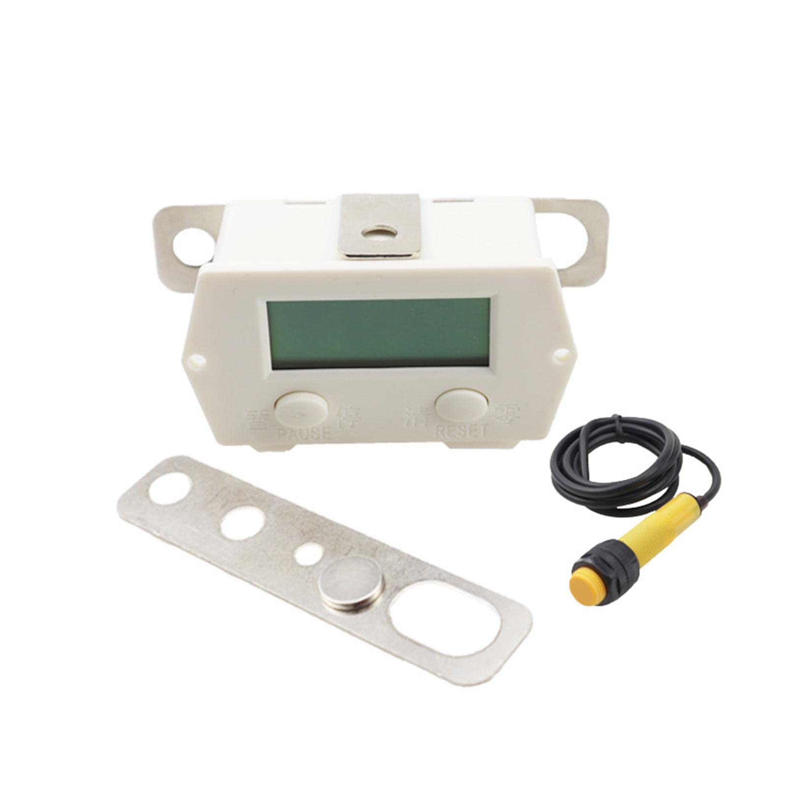 Uadme Magnetic Induction Counter, 5-Digit Digital Counter, 0-99999 LCD Electronic Counting Device, Magnetic Induction Range 5-10 mm