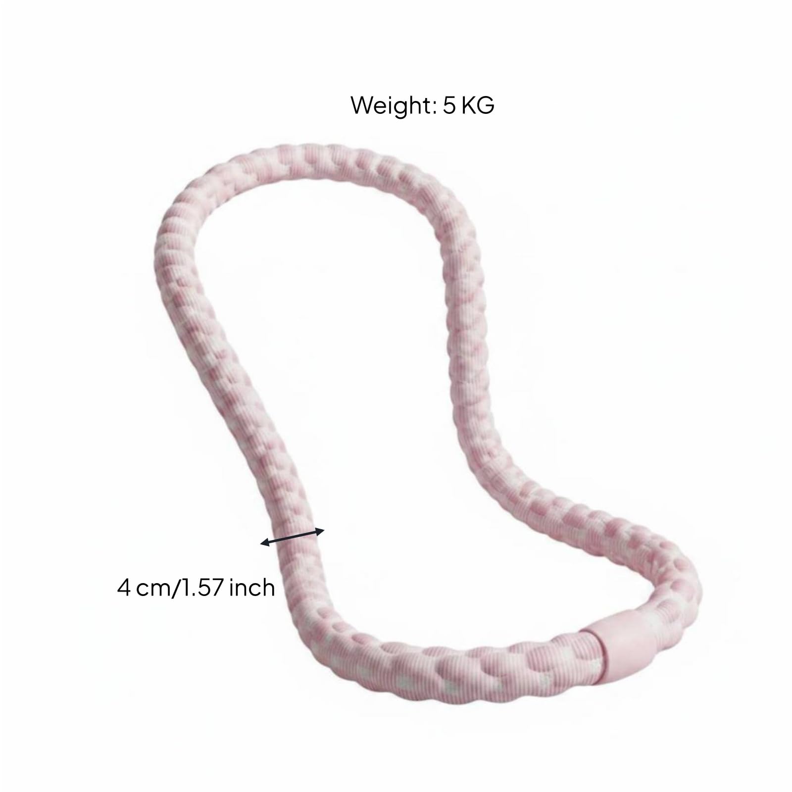 Women Fitness Hoop Aro Deportivo Aro, Rosa Cristal De Hielo, Modelo Avanzado - Sensación De Hielo Mejorada - 5 Libras