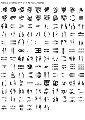 Sticker Gothic Cross Car Door Hobbies Waterproof Racing Durable Racing Orange (10 X 6 In) #TOP2