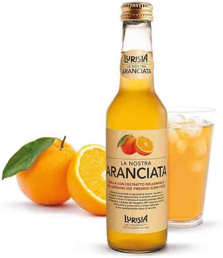 Lurisia La Nostra Aranciata, 9.3 fl oz (24 Glass Bottles)