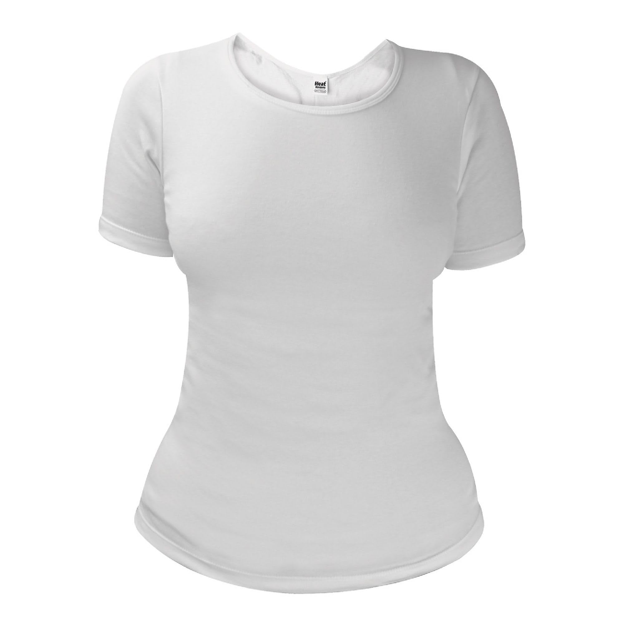Ladies Winter Warm Essential Short Sleeve Thermal Lining T Shirt-image-37