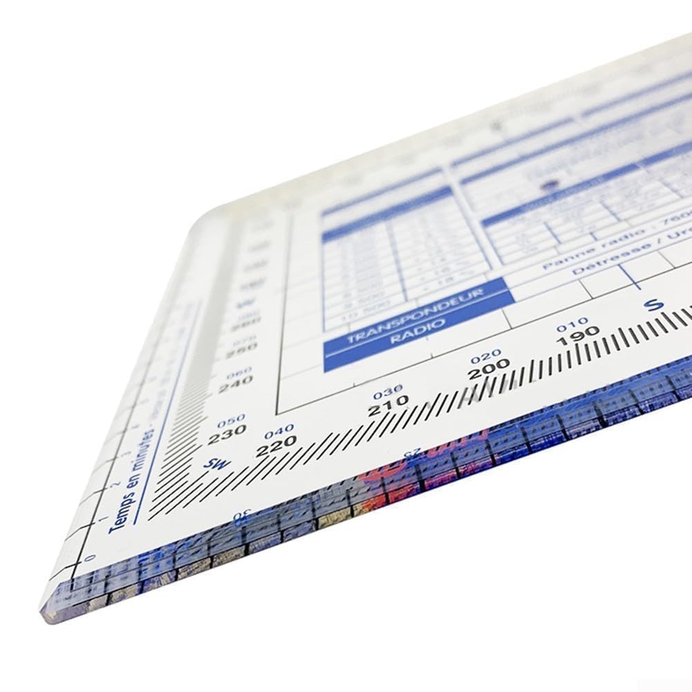 Règle de Navigation aéronautique, rapporteur, tracé de Carte, Outil de Mesure pour étudiants, Pilotes, navigateurs, étalonnage précis, Règle de Vol en Plastique