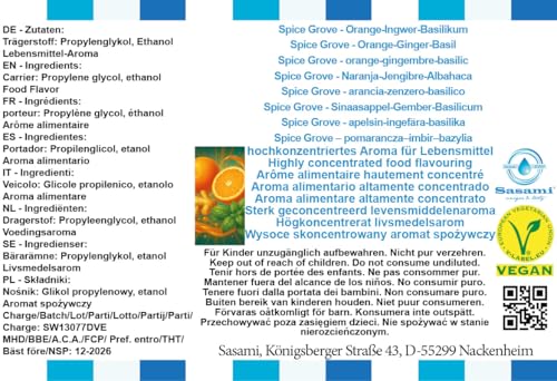 Arôme orange gingembre basilic pour éliminer la monotonie des boissons - 4