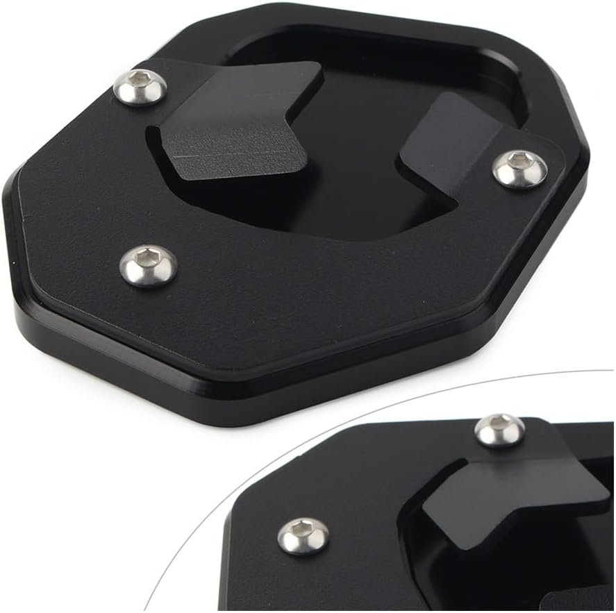 Motorcycle Foot Plate Pad Aluminum Motorcycle Side Stand Extension Pad Kickstand Enlarger Plate for Y&AMAHA Tenere 700 2019