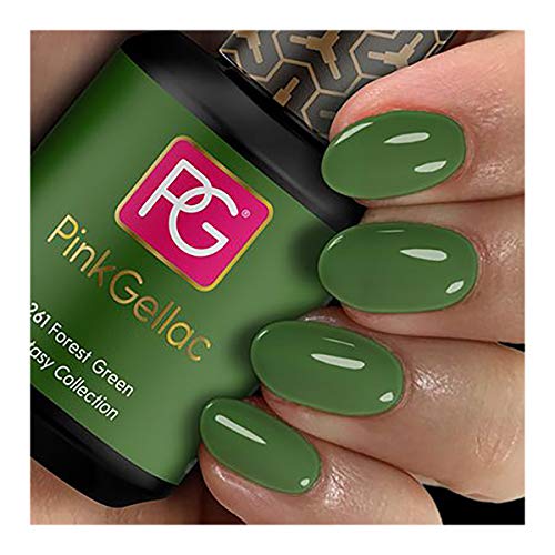 Pink Gellac 261 Forest Green UV/LED Gel Polish