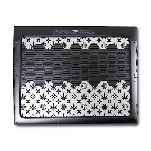 Image of MightySkins Carbon Fiber Skin Compatible with Alienware M18 R1 (2023) Full Wrap Kit - CBD Black | Protective, Durable Textured Carbon Fiber Finish | Easy to Apply & Change Styles | Made in The USA