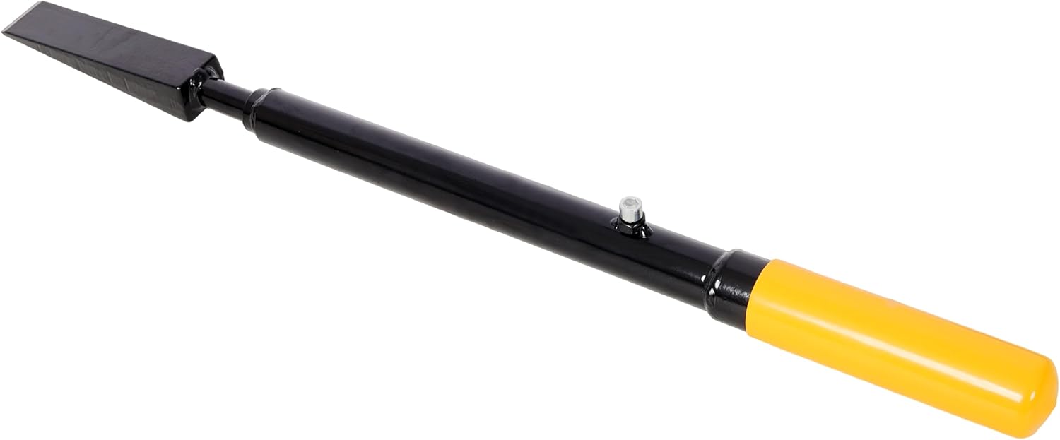 Manual Log Splitter Slide Hammer, Heavy Duty Hand Operated Wood Splitter, Black with Yellow Handle