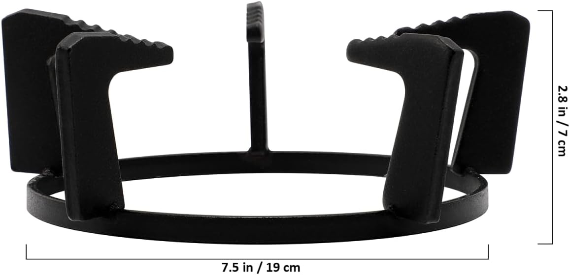 OSALADI Wok Stand Wok Cast Iron Gas Stove Rack with Five Foot Non-slip and time saving for Home Kitchen Gas Stove Cooktop Accessories (Black)