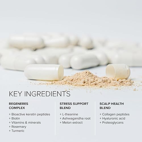 Miniatura 5 de Serovital Hair Regeneres Suplemento avanzado para el crecimiento del cabello, vitaminas para el cabello para mujeres, regeneración avanzada del