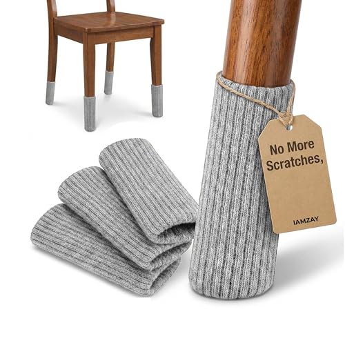 Chair Leg Socks 48/80 Pcs Grey Furniture Leg Covers Floor Protectors