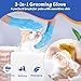 Dog Washing Gloves with Bristle Scrubbers Heat Resistant Cat Bathing Gloves Reusable Silicone Gloves and Dog Grooming Brush Pet Massage Brush Ideal for Pet Bathing, Massaging & Grooming