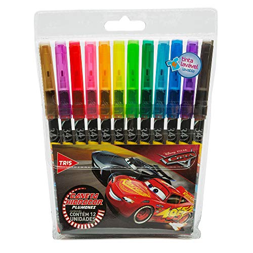 Hidrocor Pf Carros, Disney, Multicor, Pacote De 12