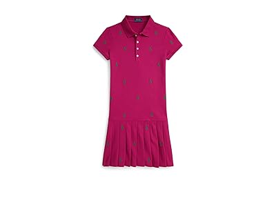 Polo Ralph Lauren Kids Polo Pony Stretch Mesh Polo Dress (Big Kid) Girl