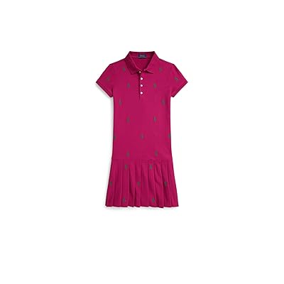 Polo Ralph Lauren Kids Polo Pony Stretch Mesh Polo Dress (Big Kid) Girl