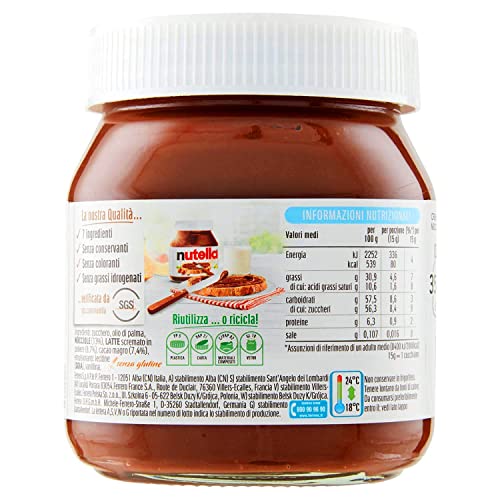 Image of Nutella Chocolate Hazelnut Spread - 2 Pack, 2 x 350 g