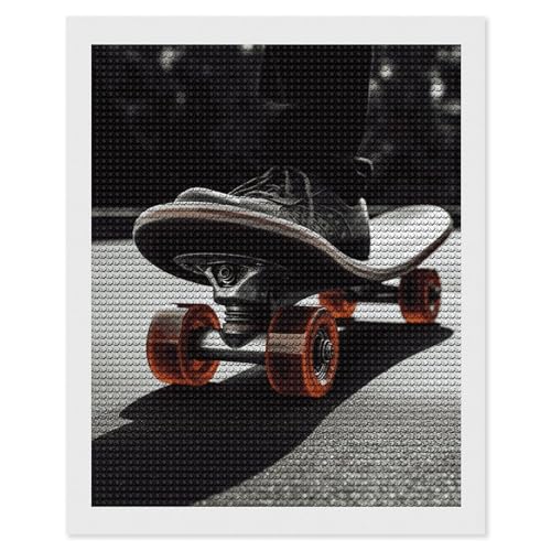 Kit peinture diamant planche à roulettes BVNMT cadeau original anniversaire noel