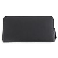 ジョルジオ・アルマーニ 黒 本革 長財布 GIORGIO ARMANI ジョルジオ アルマーニ 長財布 ファスナー付き