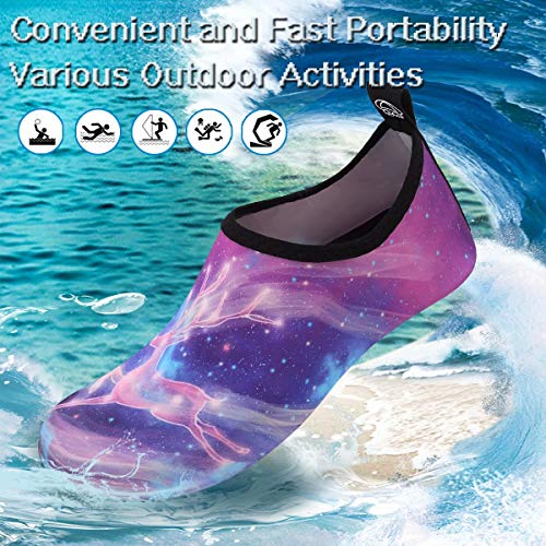 Image of YALOX Water Shoes Women's Men's Outdoor Beach Swimming Aqua Socks Quick-Dry Barefoot Shoes Surfing Yoga Pool Exercise