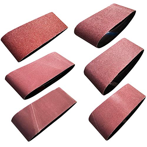 M-jump 12 Pcs 4 x 24 Inch Aluminum Oxide Sanding Belt