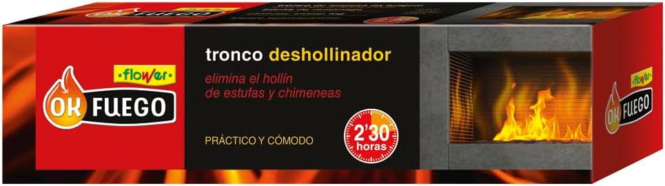 Flower Tronco Deshollinador Autolimpieza 1.5 Kg | Elimina Hollín