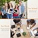 5 Subject Notebook with Removable Dividers Tabs, 300 Pages Leather Hardcover Spiral Notebook College Ruled, 8