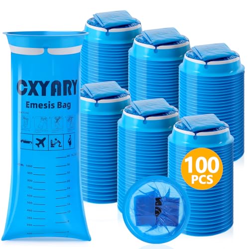 CXYARY 100 Pack Vomit Bags Disposable, 1000ml Emesis Bags,