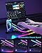 KeiBn Upgarde Laptop Cooling Pad, RGB Lights Laptop Cooler 6 Fans for 15.6-17.3 Inch Laptops, 7 Height Stands, 10 Modes Light, 2 USB Ports, Desk or Lap Use (A8,Blue)