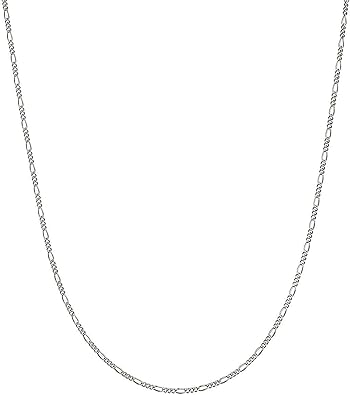 Savlano 925 Sterling Silver 1.5mm Italian Solid Figaro Link Chain Necklace With a Gift Box for Men & Women - Made in Italy
