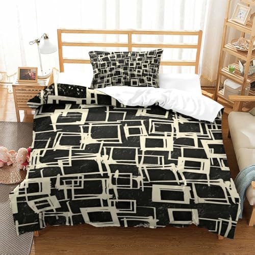Housse de couette 135x200 microfibre stripes avec taie d'oreiller - 2