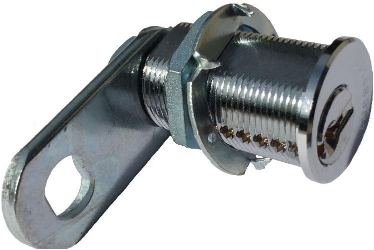 OJMAR 577 Solid Brass Cam Lock 6 Stainless Steel Pin - Up to 26.5 mm Thickness - Chrome Finish for Wet Area