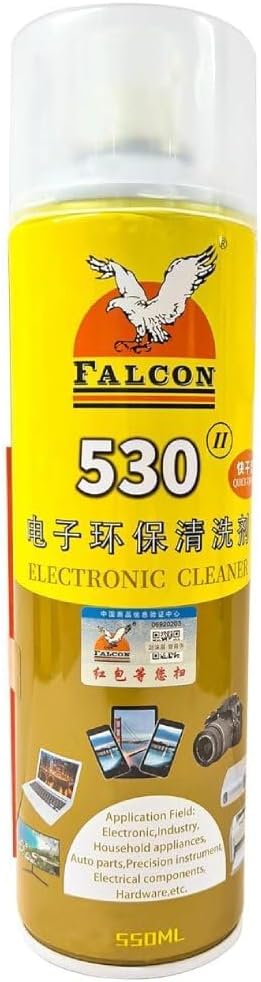 Falcon 530 Electronic Cleaner 550ml - Powerful Electronics Cleaning Solution | Safe for Delicate Components