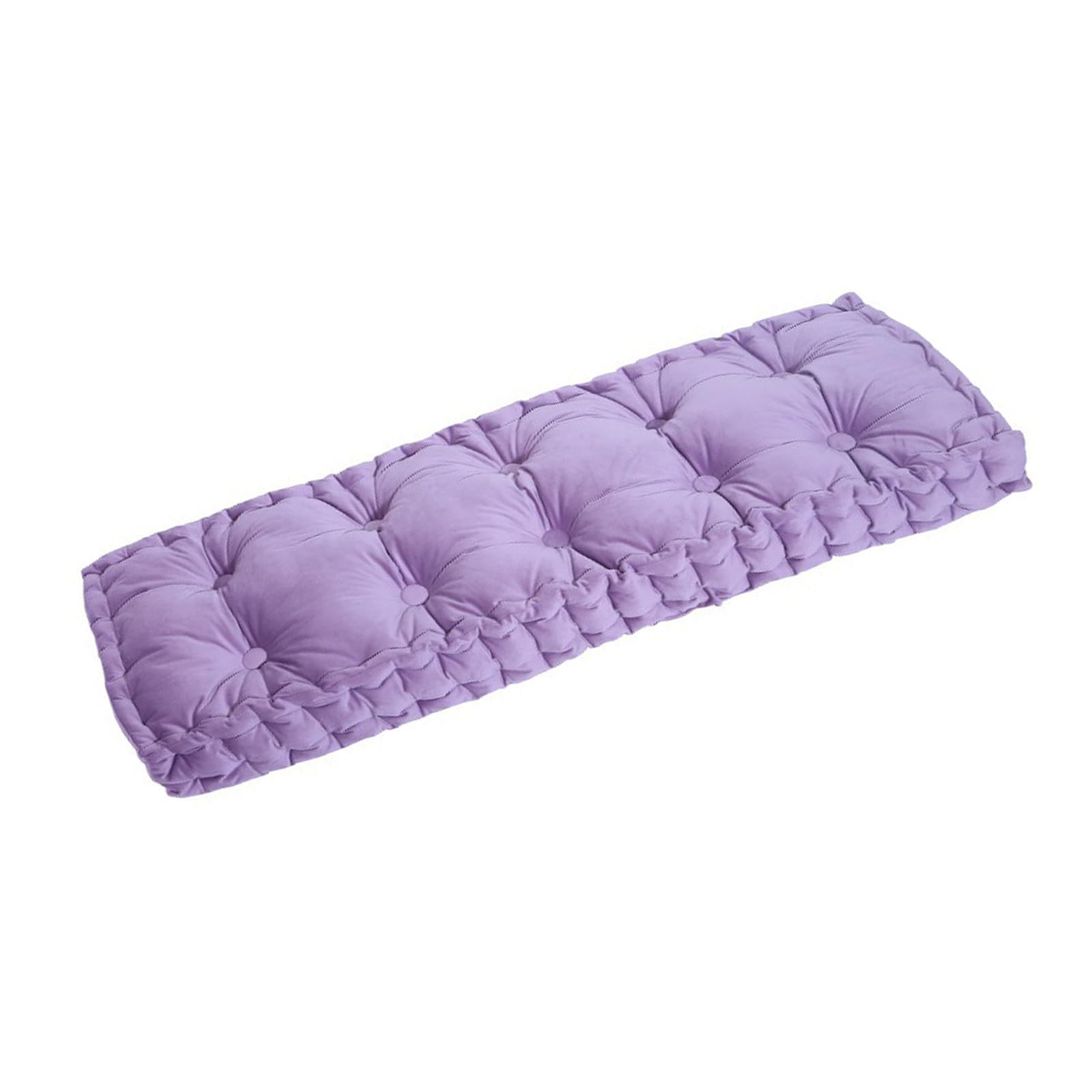 Gestepptes Outdoor-Bankkissen, 10 cm dick, Ersatz-Sitzkissen für Gartenmöbel, Sofas & Bänke, Lila, 140 x 45 cm, bequem und stilvoll