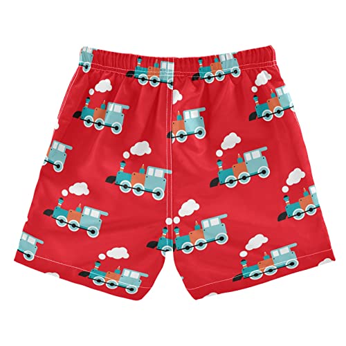 Funny Steam Train Boys Swim Trunks Toddler Boy Swim Board Shorts Swimwear Kids Beach Swimsuit Bathing Suits2