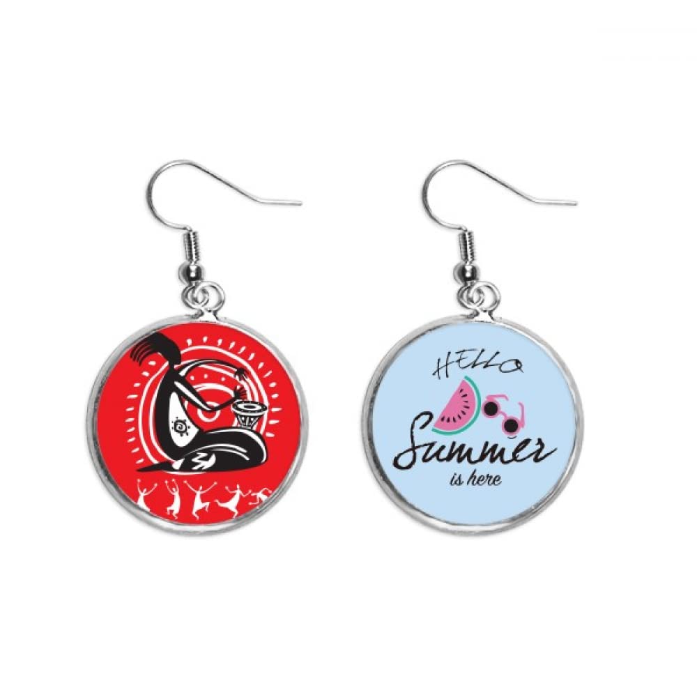 Pendientes de sandía para bailar en fiestas mexicanas de verano luciendo un estilo alegre 5