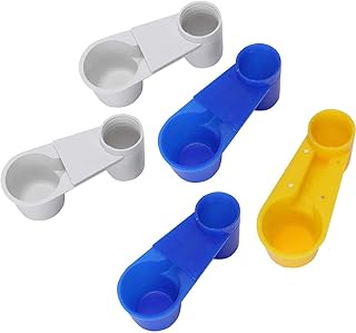 鳥用給水カップ ペットボトル対応 家庭 動物園向け 5個入り 色指定不可 ランダムカラー ランダムカラー