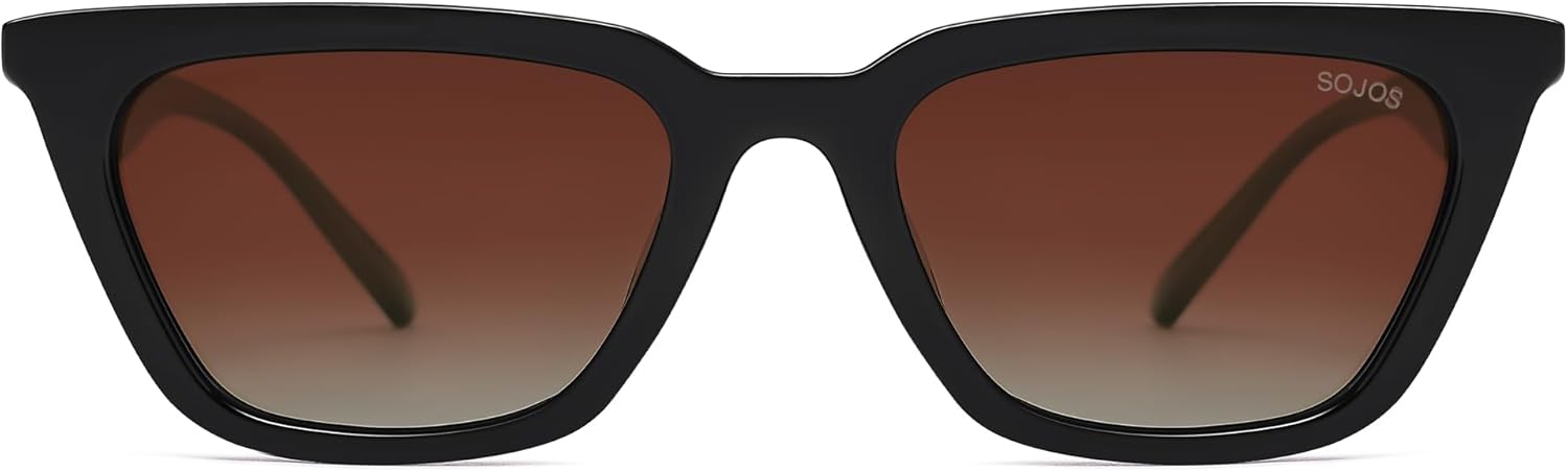 SOJOS Polarized Narrow Square Cateye Sunglasses for Women Retro Trendy Driving Glasses SJ2169 - Image 2