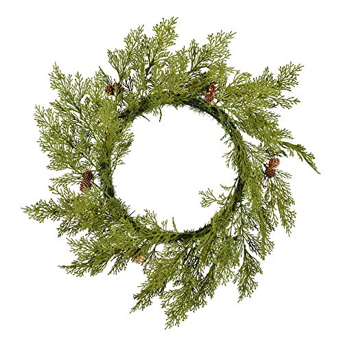 Vickerman 24" Cedar Pinecone Artificial Christmas Wreath, Unlit - Faux Pinecone Christmas Wreath - Indoor Seasonal Home Decor