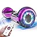 RCB Hoverboard Gyropode pour Enfant et Adulte, Overboard Electrique 6.5 Pouces avec Bluetooth-Musique/LED-Roue Clignotante, E-Skateboards Cadeau pour Enfants