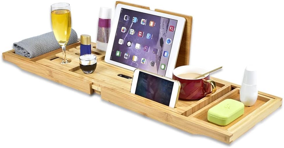 Cadeau idéal pour couples : plateau de baignoire en bois de spa