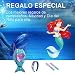 YingStar 4 PCS Juego Lentejuelas Sirena Mochila Cola de Sirena Pulsera Diadema...