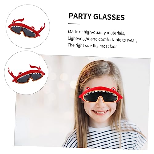 Totority 1 Peça Óculos Em Forma De Tubarão Óculos De Sol De Praia Decoração De Verão Óculos De Sol D