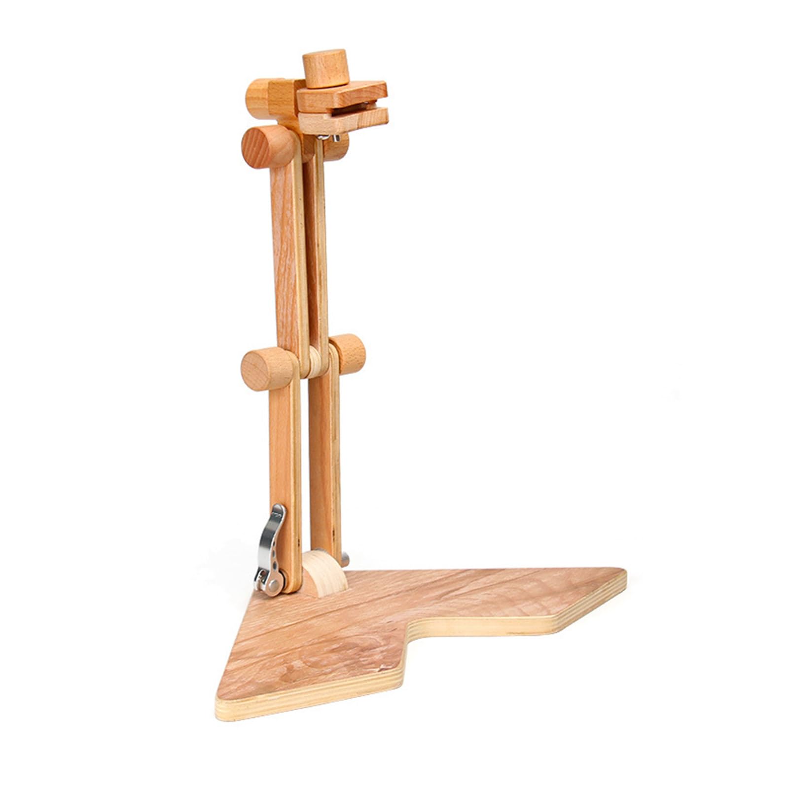 Professional Desk Embroidery Frame Stand Height Adjustable Wooden Embroidery Hoop Holder for Stitching Needlework Craft Stand Sewing Frame Space Saving