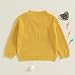 Mubineo Baby Girl Boy Cute 1st Birthday Sweater Long Sleeve Infant First Birthday Sweaters One Year Old Winter Clothes (Mustard Yellow, 9-12 Months)