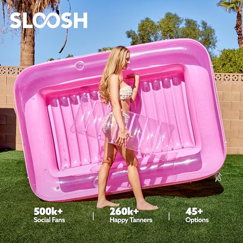 image for SLOOSH Inflatable Tanning Pool Lounger Float, 85