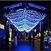 Price comparison product image BABIFIS Net Light,Multiple Sizes Blue LED Fishnet Lights Flashing String Lights, Outdoor Waterproof