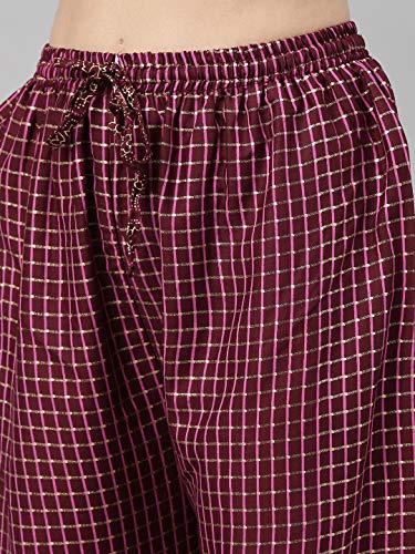 Image of GoSriKi Women's Cotton Kurta Set With Dupatta