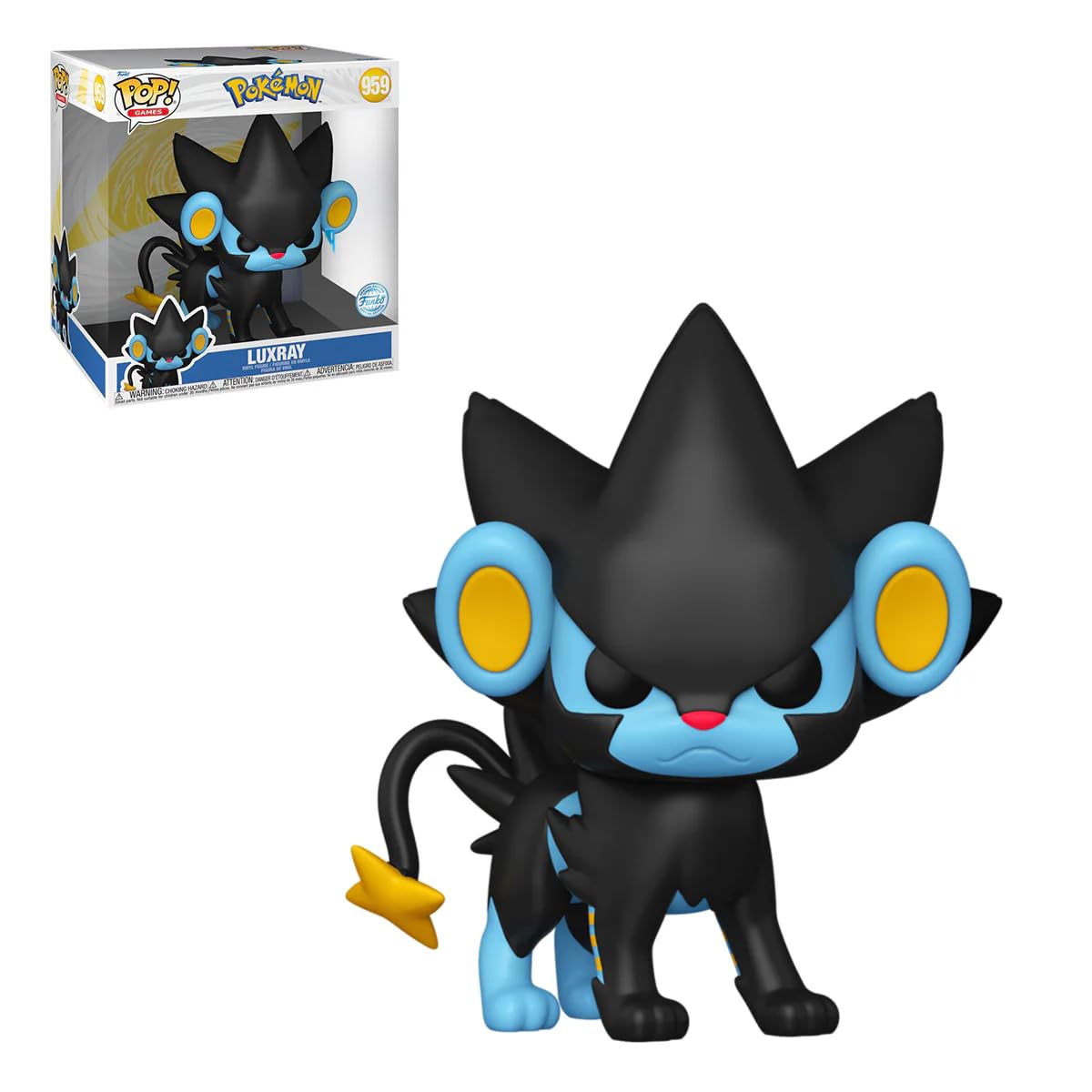Funko Pop! Jumbo: Pokemon - Luxray - Figura de Vinilo Coleccionable - Juguetes para Niños y Adultos - Aficionados a los Juegos - Figura Modelo para Coleccionistas y Expositores