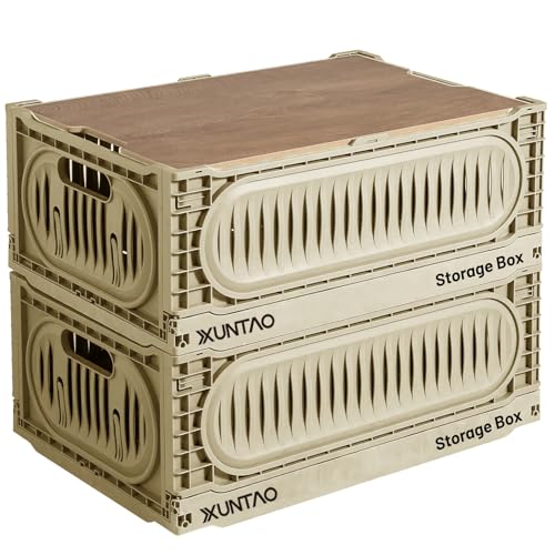 X XUNTAO ���[�{�b�N�X �܂��� �R���e�i �{�b�N�X �ؐ��̊W�t�� ���[�P�[�X �܂肽���� �L�����v���[ �J�S �������� �����[ ������� box ���[ �g���ȒP �ςݏd�� �I�t�z���C�g ���T�C�Y:2�� W30×D20×H12cm