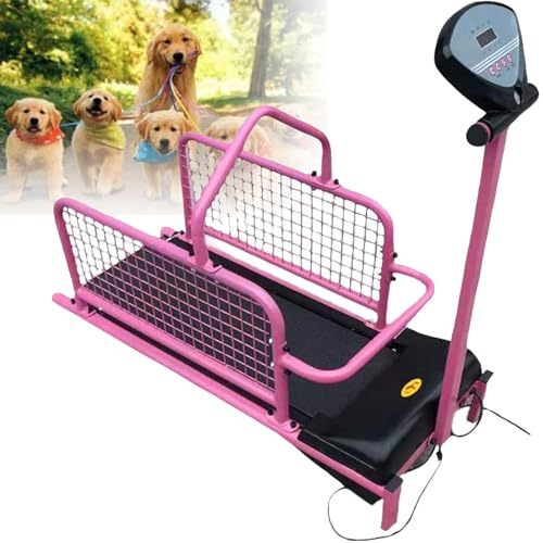 Cinta de correr para perros para mascotas grandes, equipo de ejercicio en interiores resistente soporta hasta 175 libras para entrenamiento y fitness